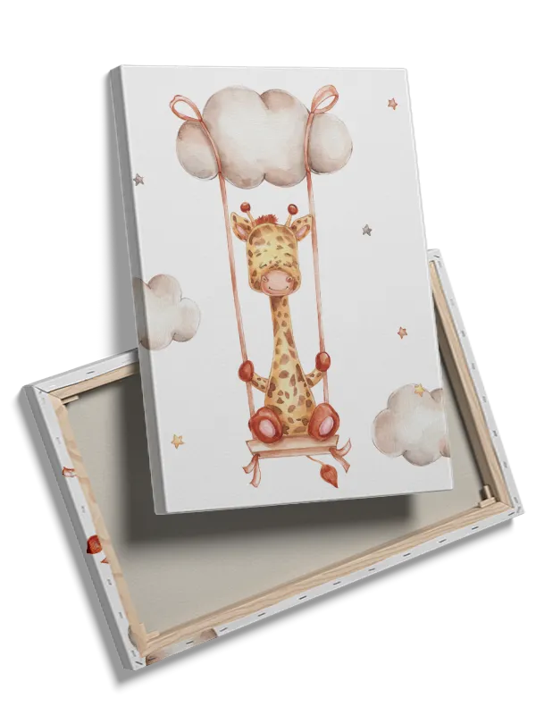 Gentle Giraffe Swing Dreamy Plakat