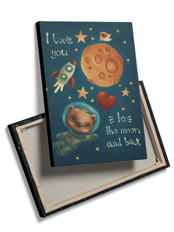Curious Bear Space Adventure Plakat