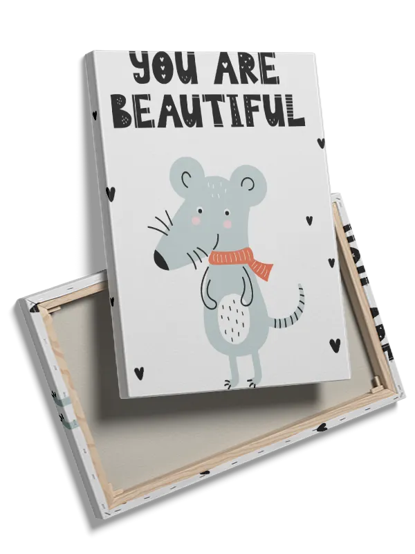 Gentle Mouse Happy Hearts Plakat