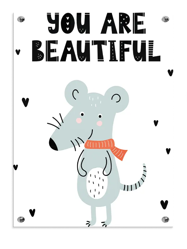 Gentle Mouse Happy Hearts Plakat