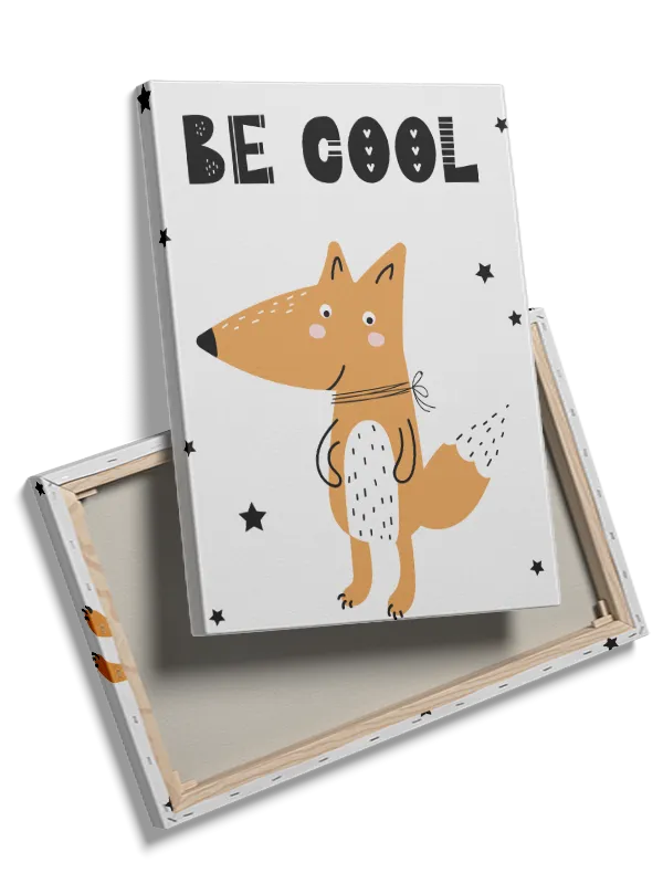 Playful Fox Be Cool Plakat