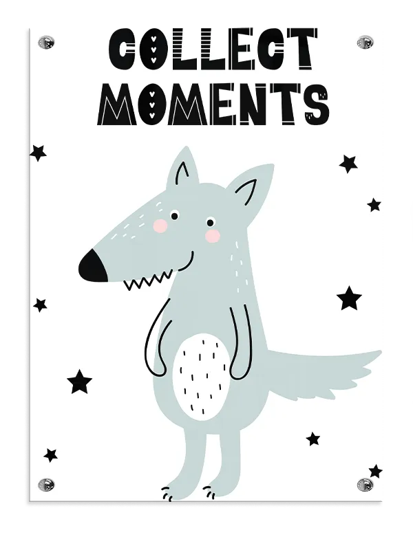 Playful Wolf Collect Moments Plakat