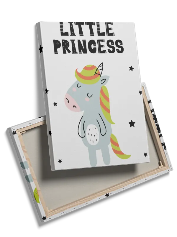 Playful Little Unicorn Princess Plakat