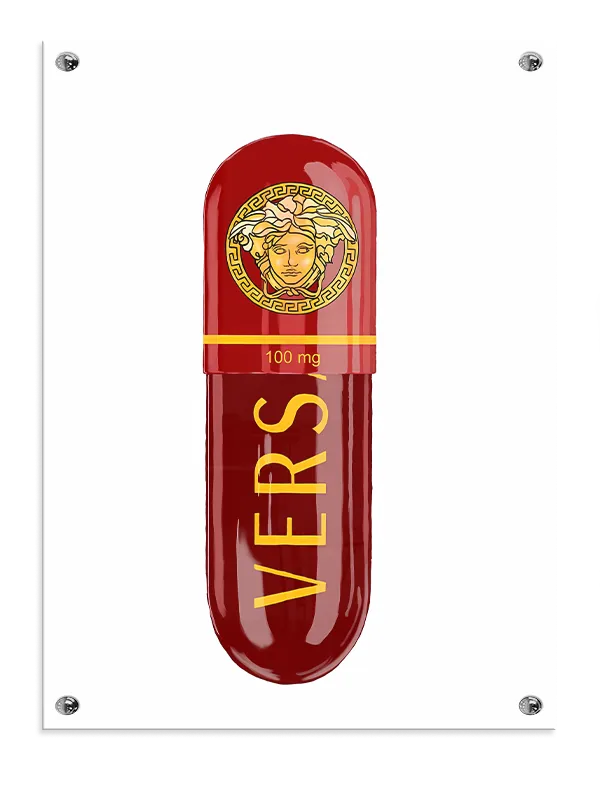 Kapsel logo tekst med typografi signatur