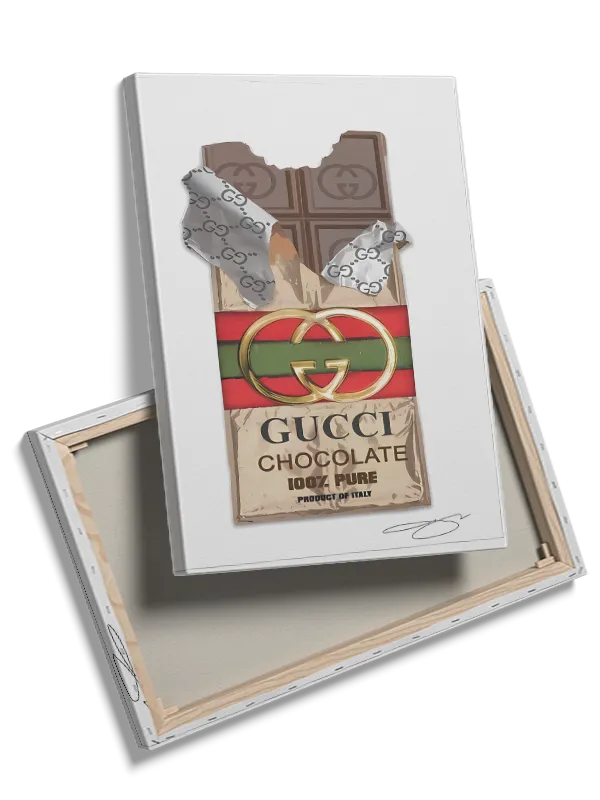 Chokoladebar med typografi logo emballage
