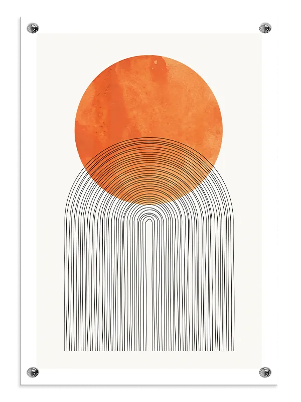 Radiant Orb Contours Plakat