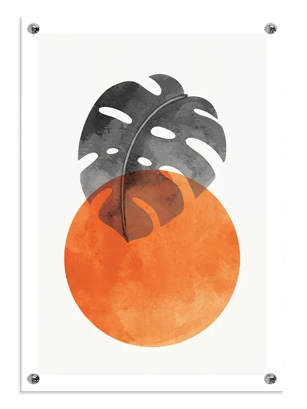 Monstera Sunset Bloom Plakat