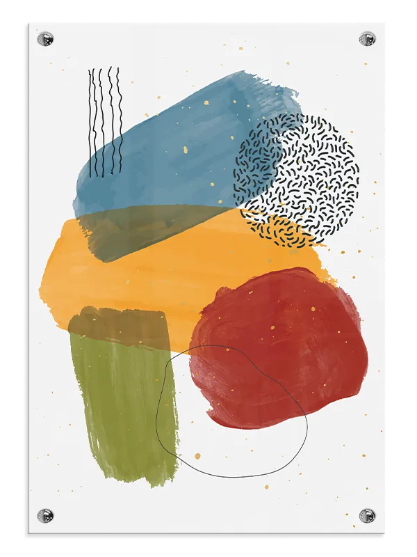 Colorful Organic Layers Plakat