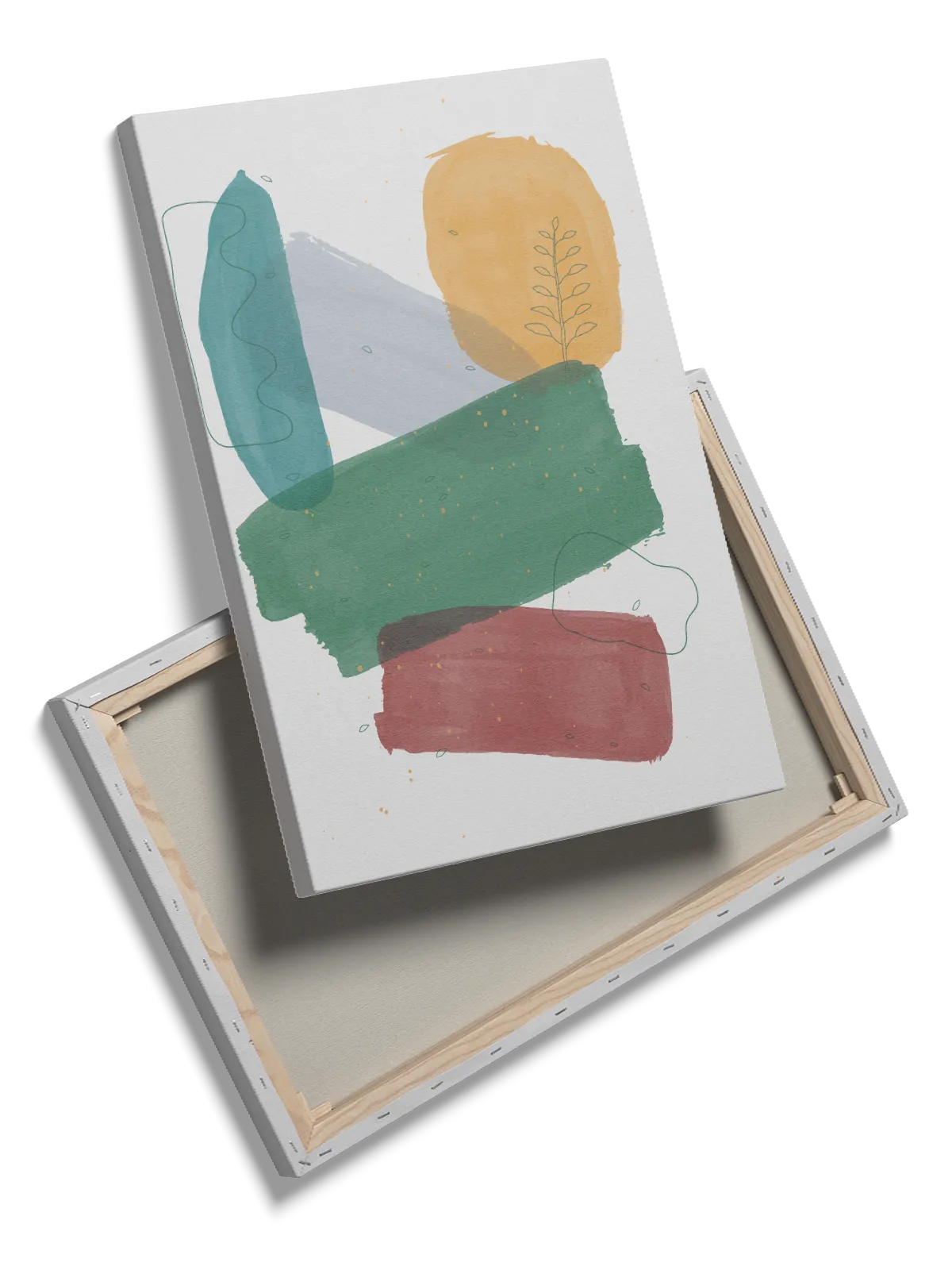 Layered Botanical Hues Plakat