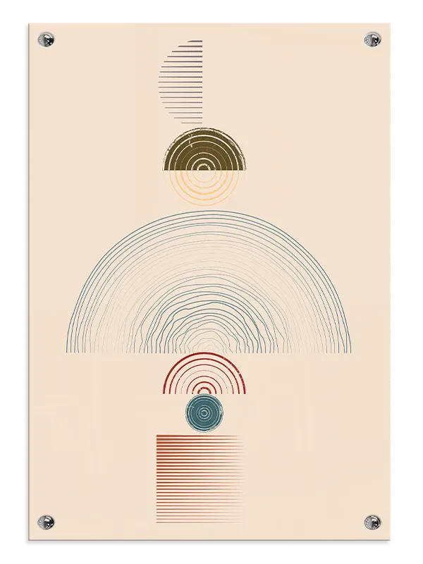 Concentric Layered Arcs Plakat