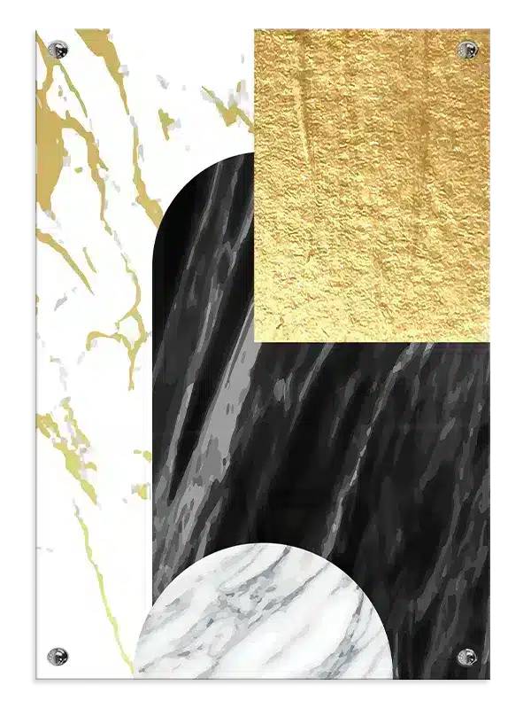 Marble Layers Contrast Plakat