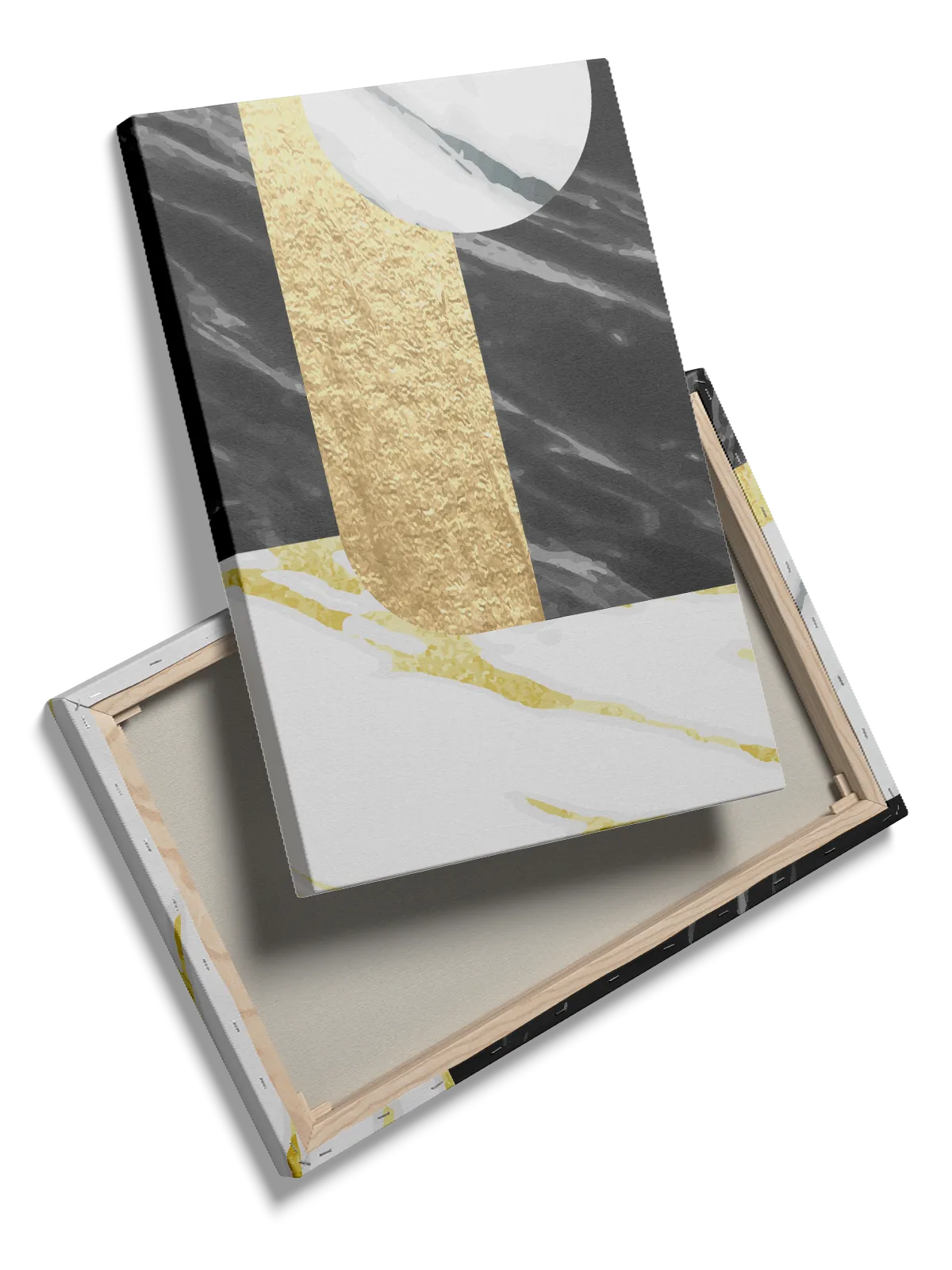 Golden Veil Contours Plakat