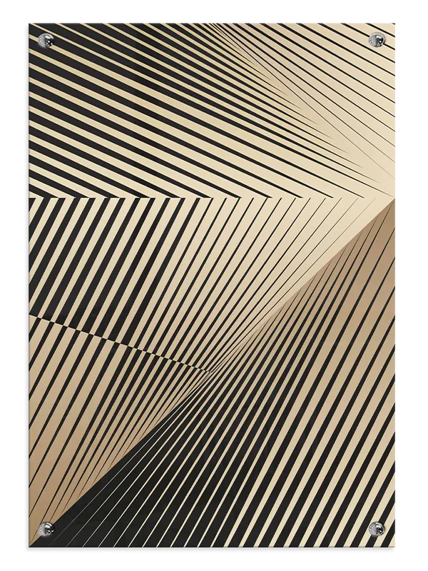 Intersecting Stripe Angles Plakat