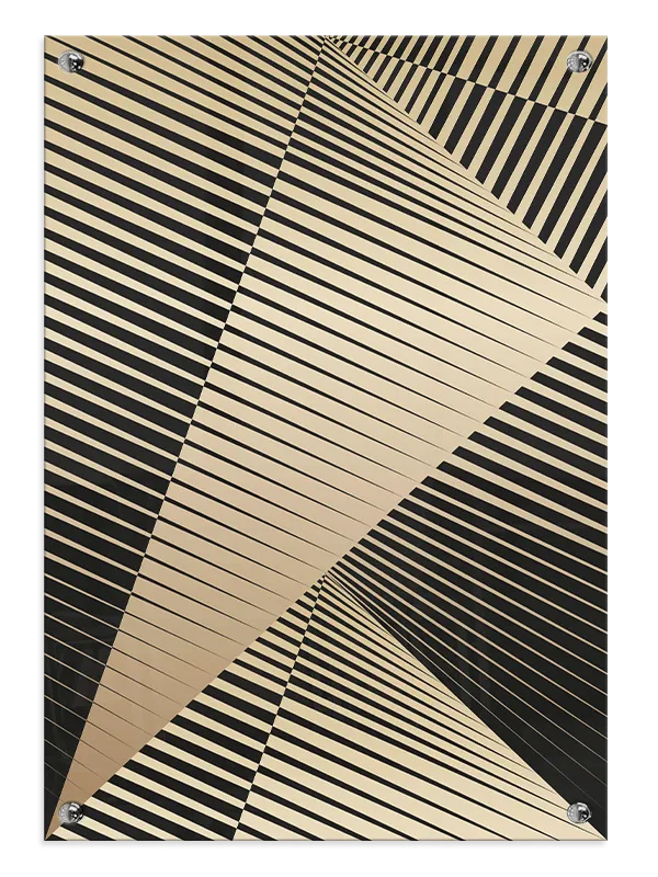 Intersecting Stripe Layers Plakat