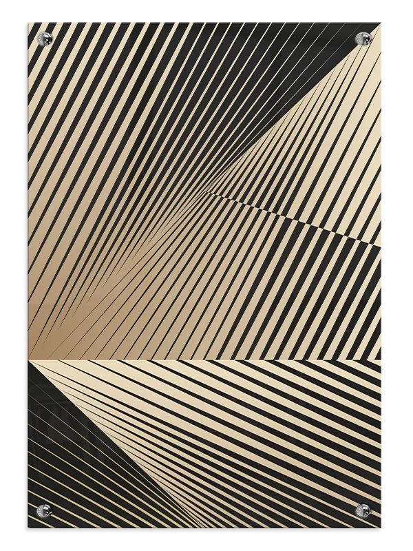 Angular Line Contours Plakat