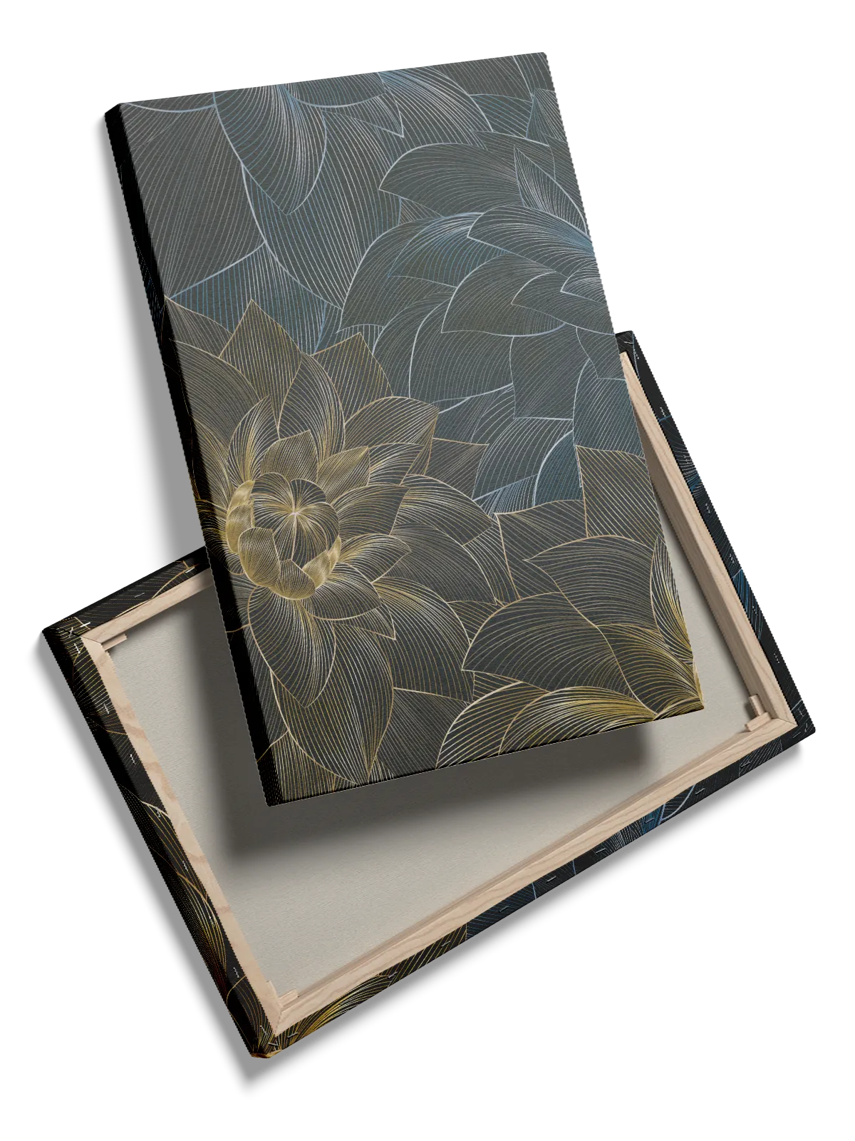 Gilded Floral Contours Plakat