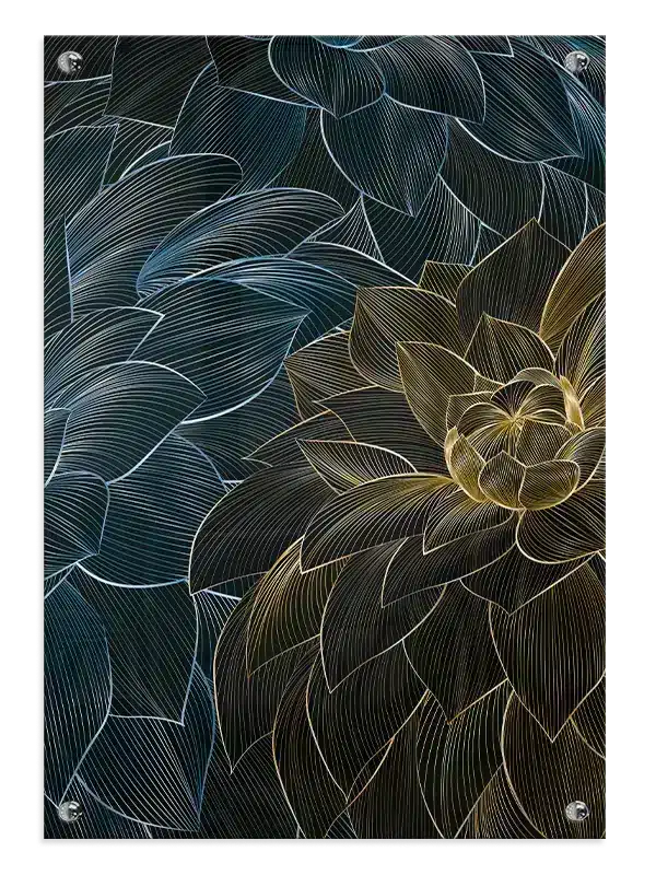 Luminous Bloom Layers Plakat
