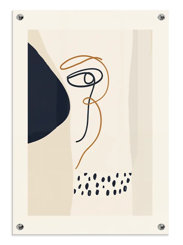 Contoured Line Gaze Plakat