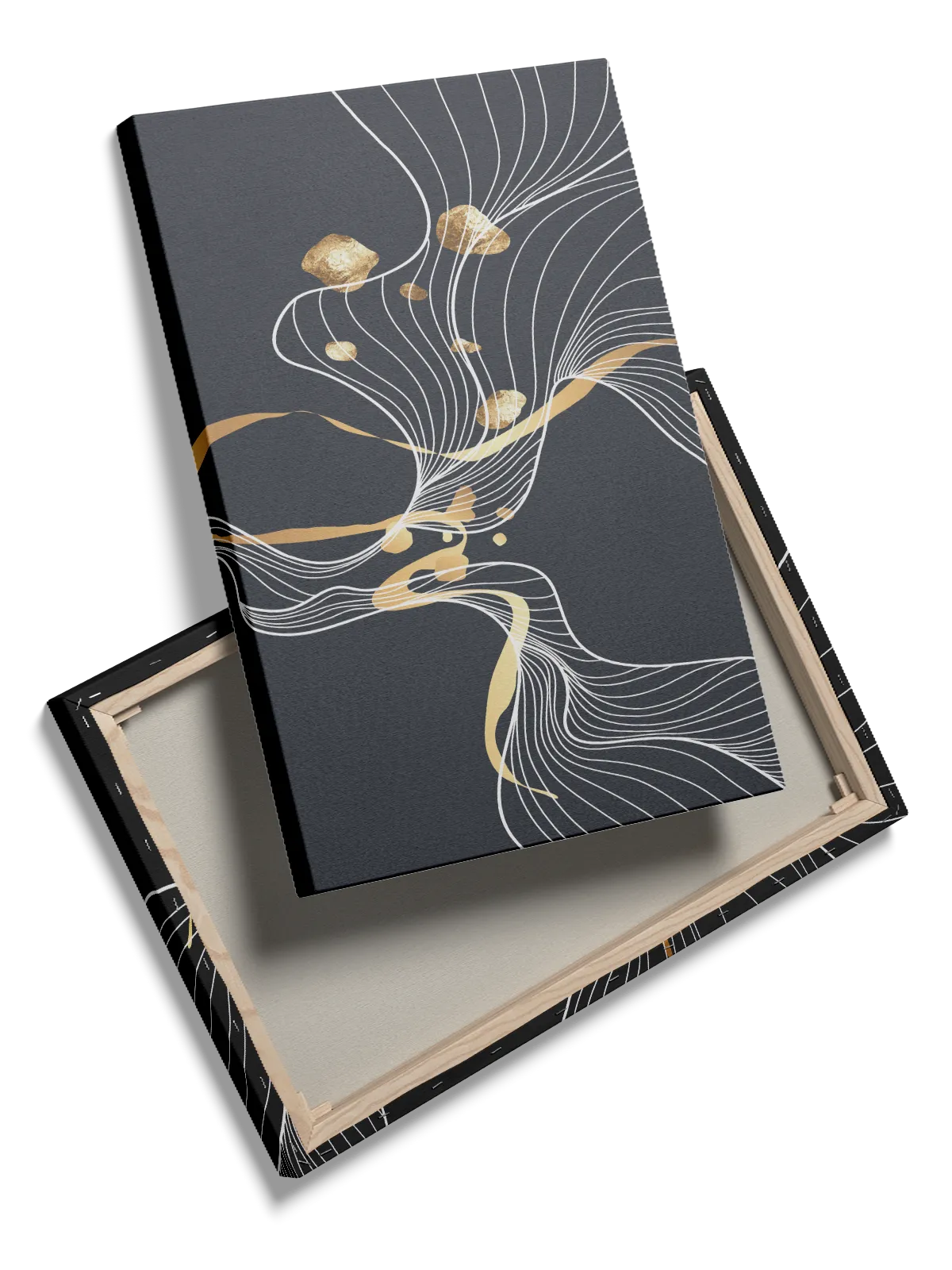 Golden Veins Flow Plakat