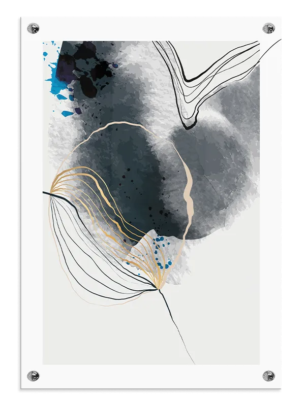 Veiled Indigo Layers Plakat