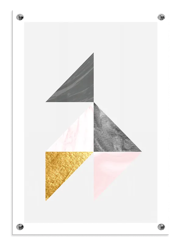 Marbled Triangles Harmony Plakat