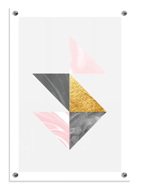 Marbled Triangle Harmony Plakat