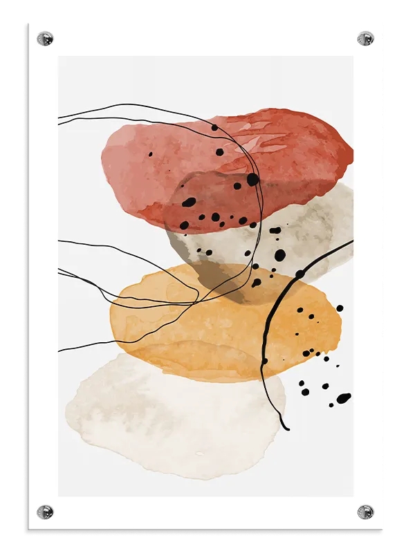 Layered Color Blobs Plakat