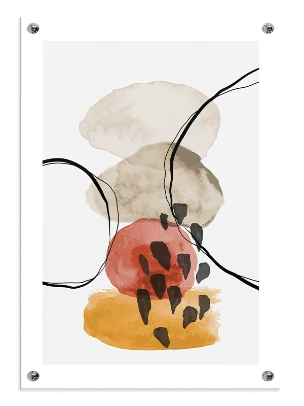 Layered Pebble Harmony Plakat