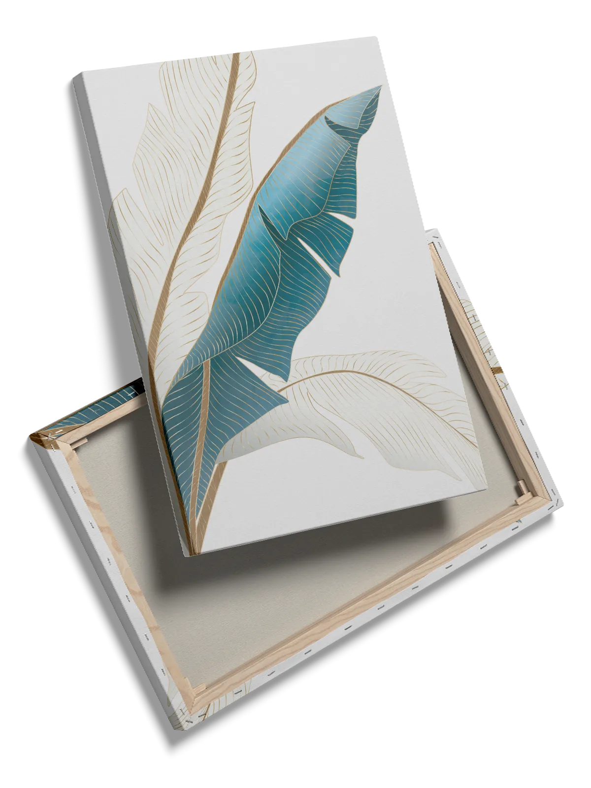 Turquoise Banana Leaves Plakat