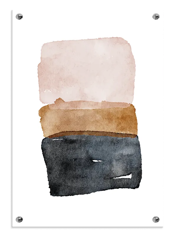 Layered Earth Tones Plakat