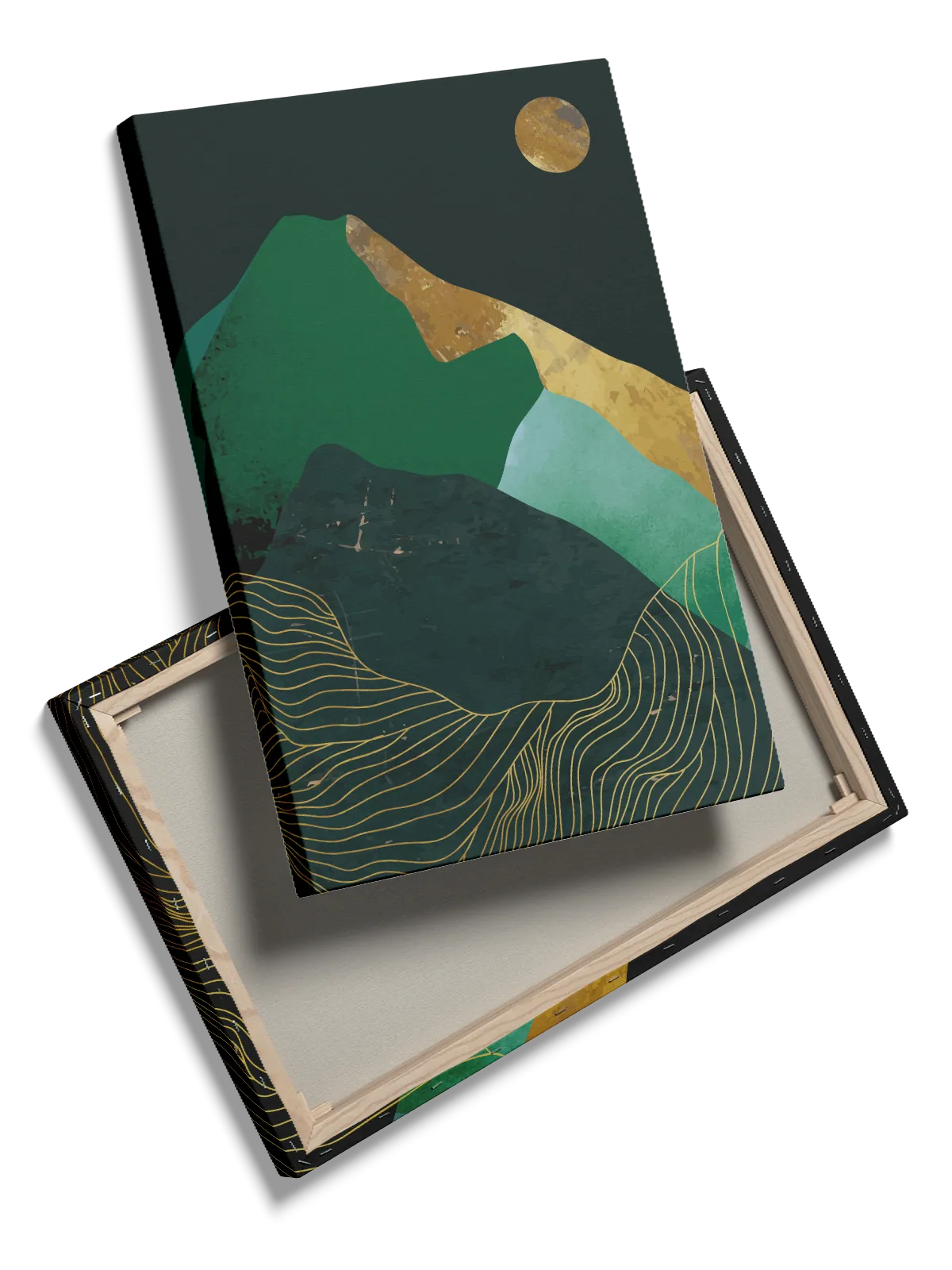 Emerald Mountain Contours Plakat