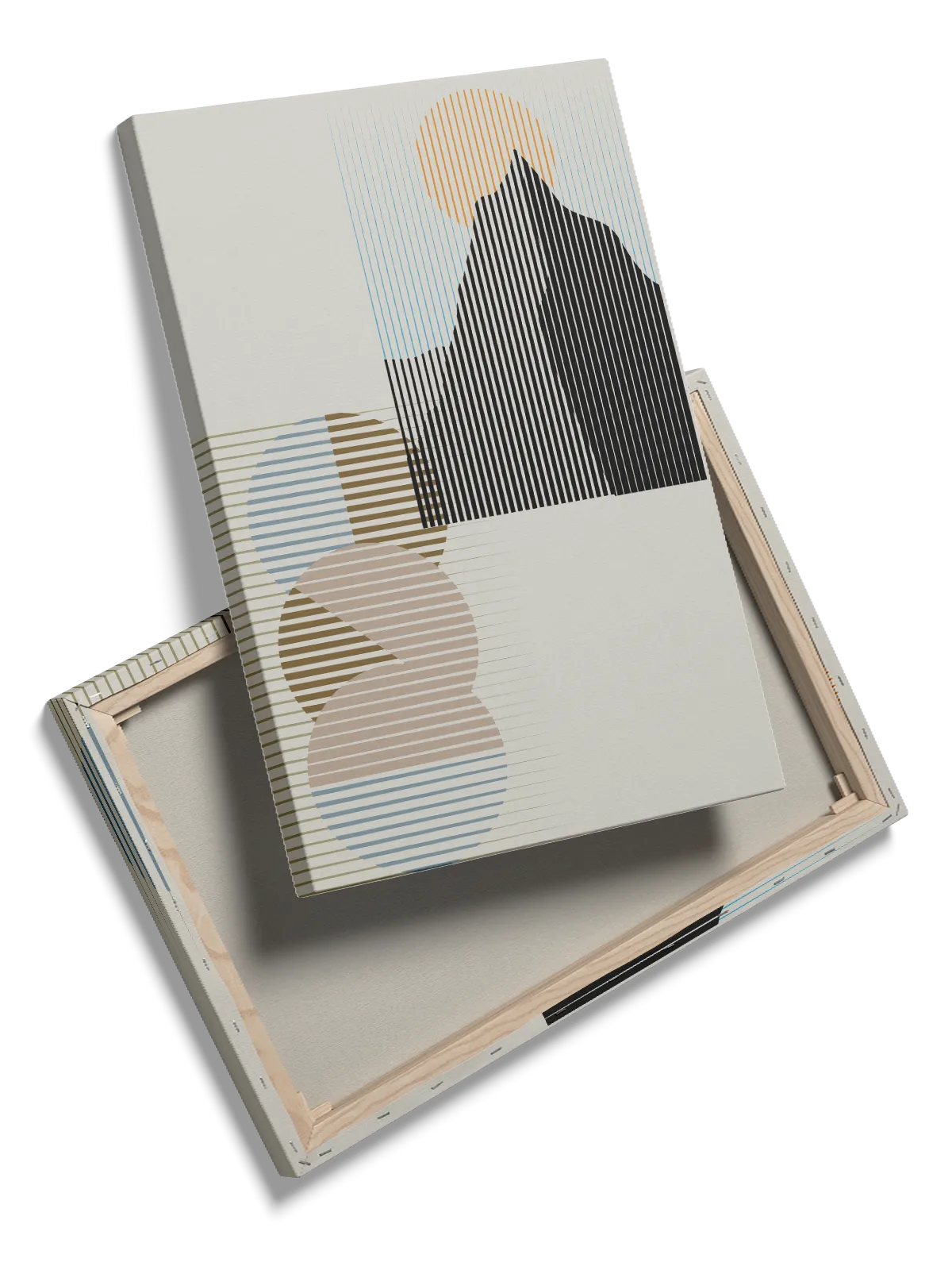 Striped Mountain Orbits Plakat