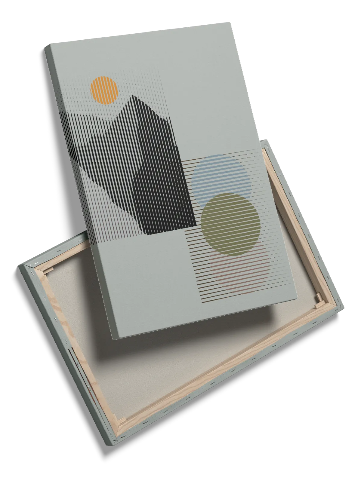 Striped Orb Layers Plakat