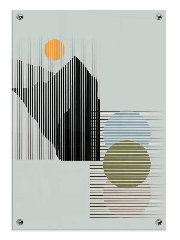 Striped Orb Layers Plakat