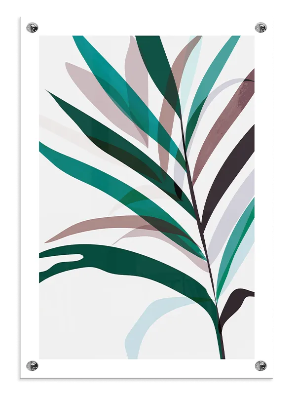 Layered Palm Silhouettes Plakat