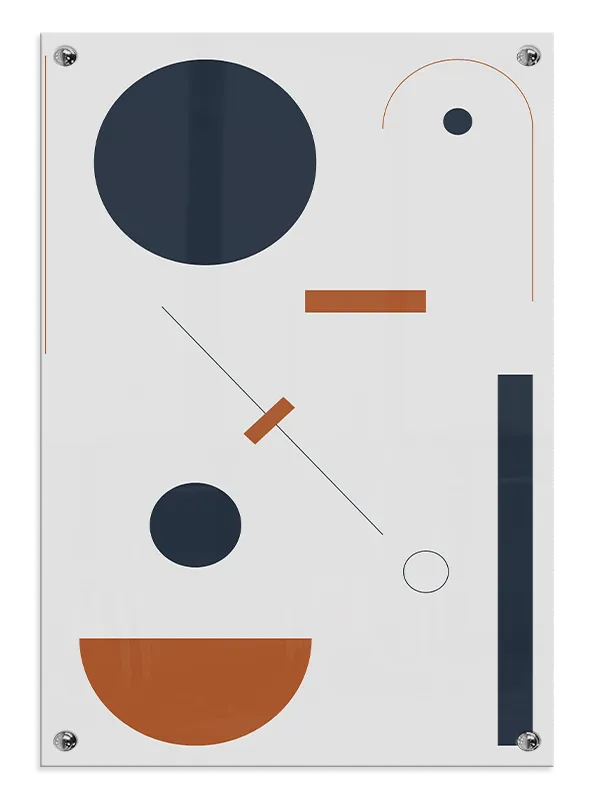 Balanced Geometric Layers Plakat