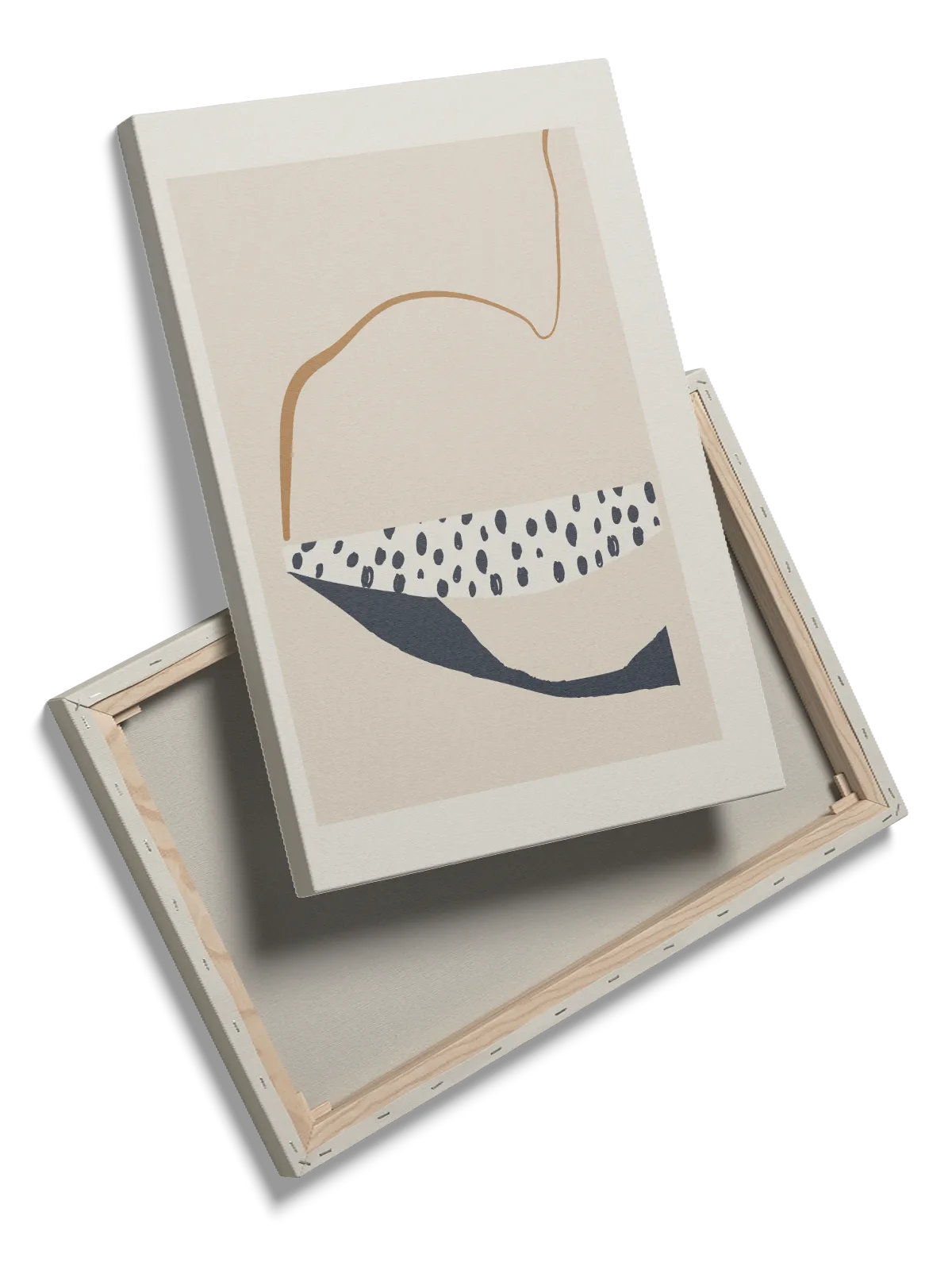 Curved Contrast Layers Plakat
