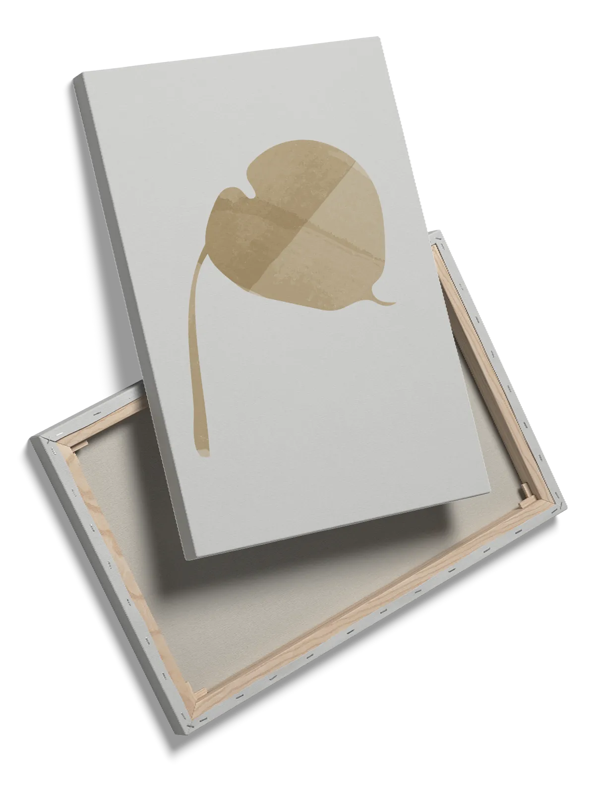 Muted Leaf Silhouette Plakat