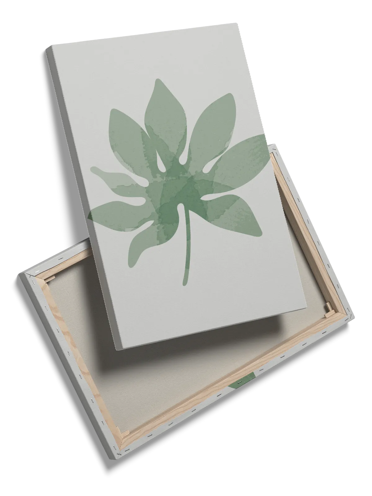 Verdant Leaf Silhouette Plakat