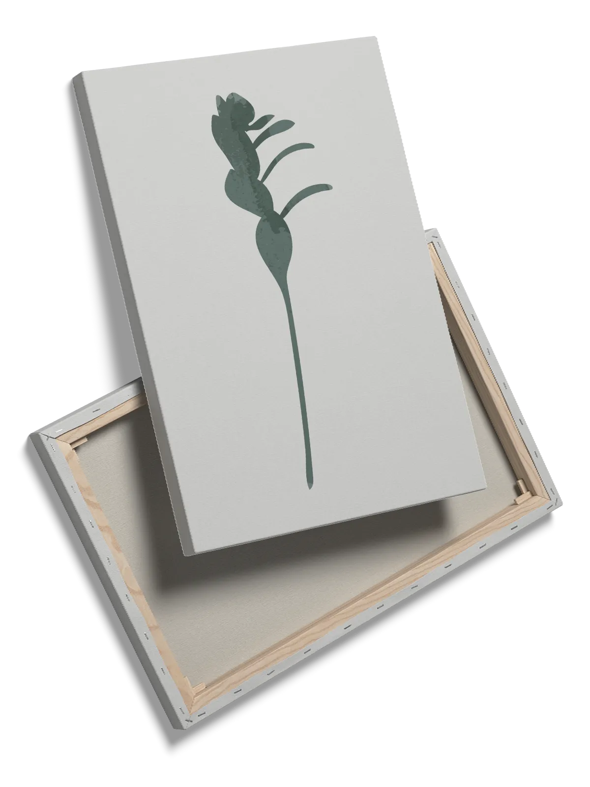 Emerald Leaf Silhouette Plakat