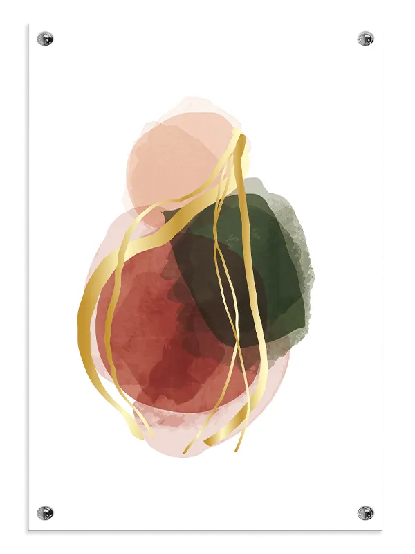 Golden Veins Harmony Plakat