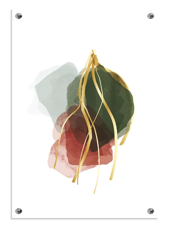 Golden Tendril Bloom Plakat