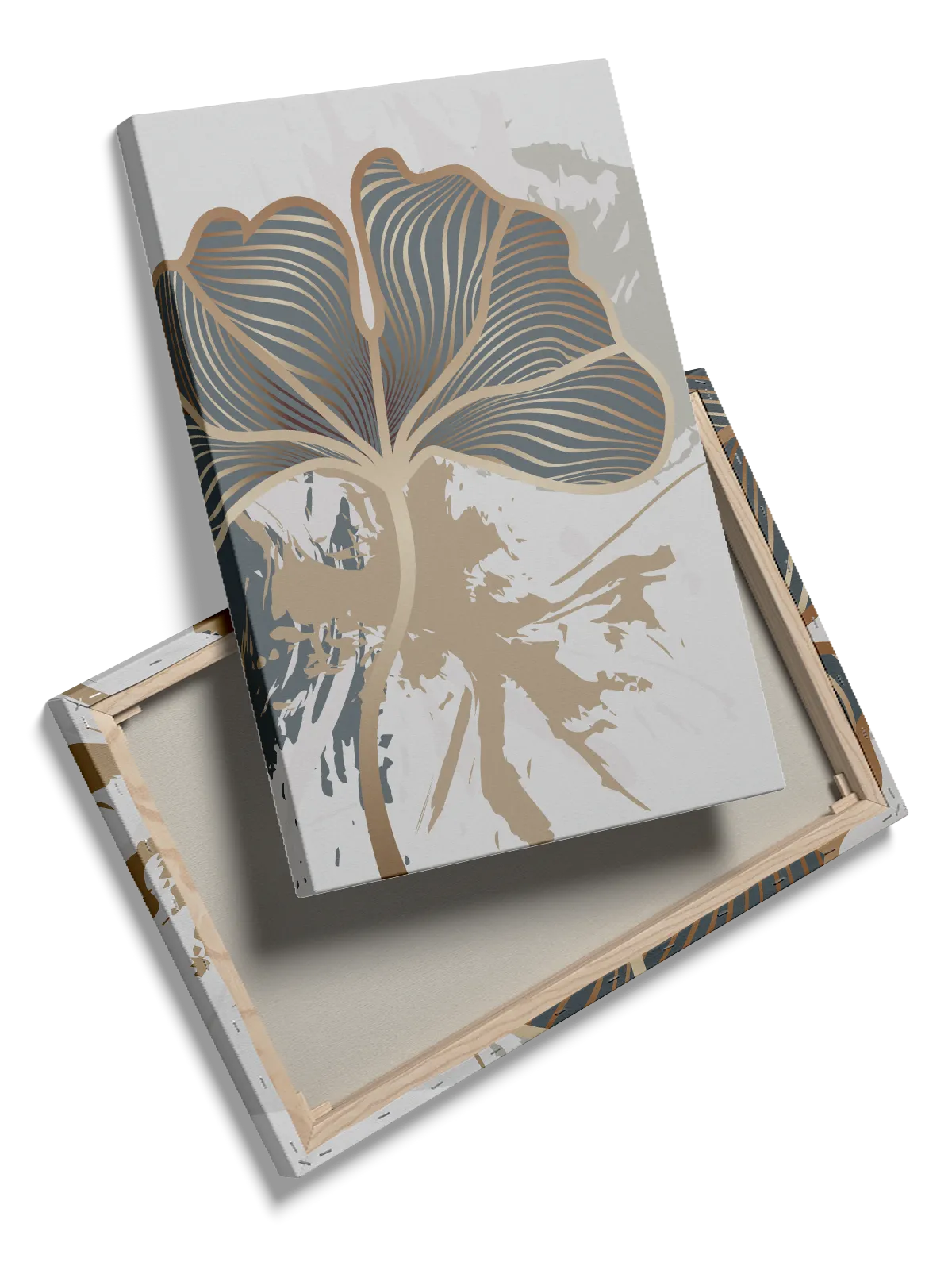 Golden Veined Leaf Plakat