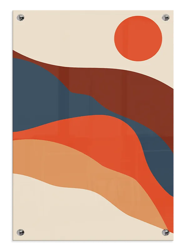 Sunset Wave Layers Plakat