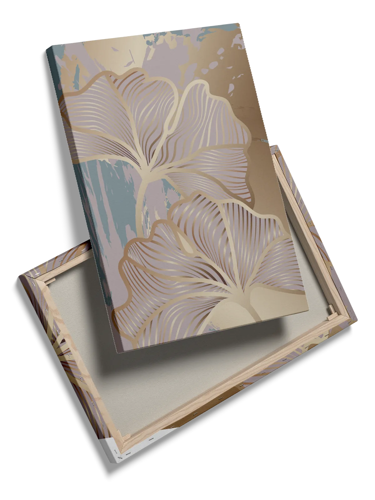Golden Ginkgo Contours Plakat