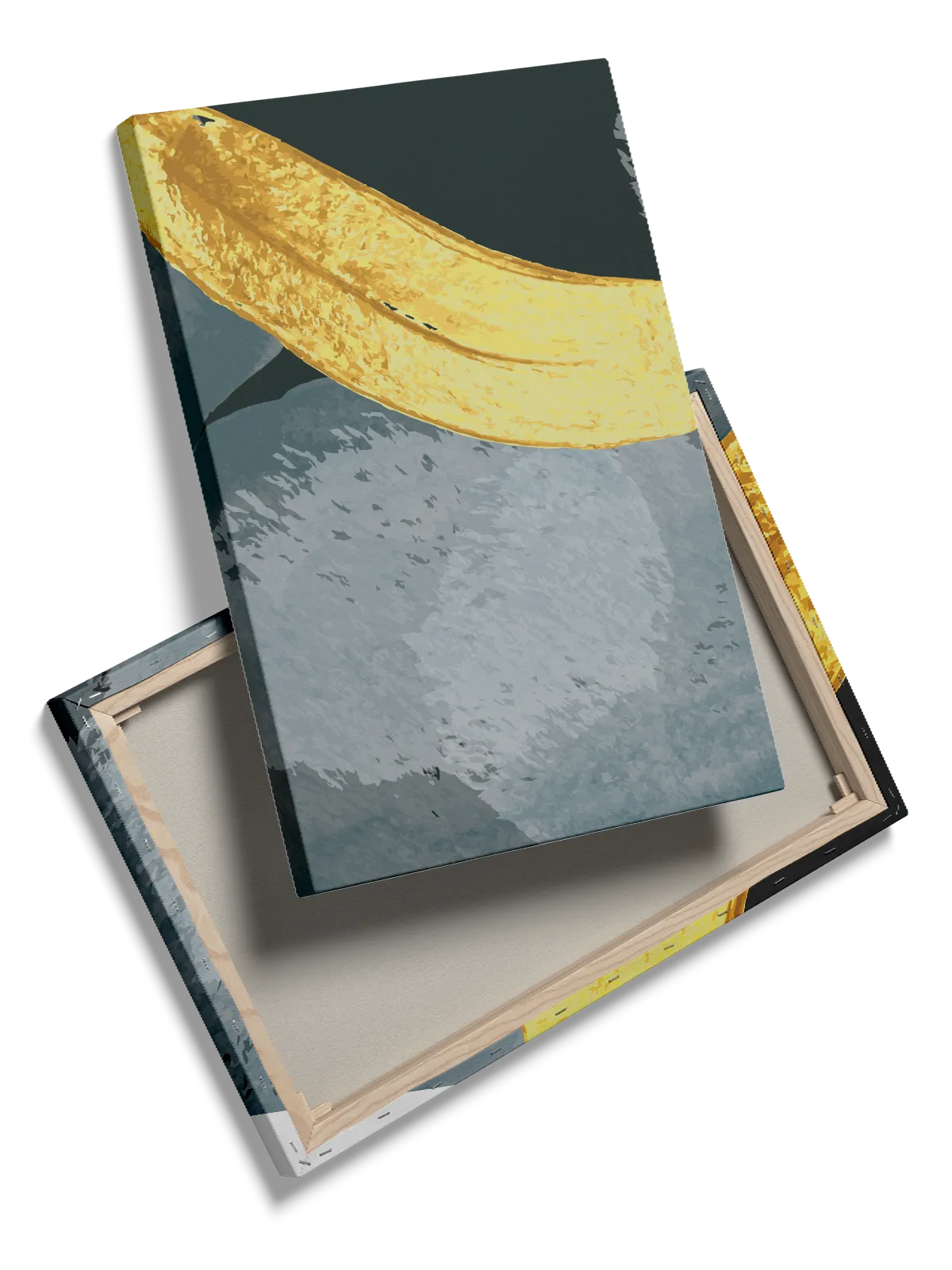 Vibrant Banana Contour Plakat