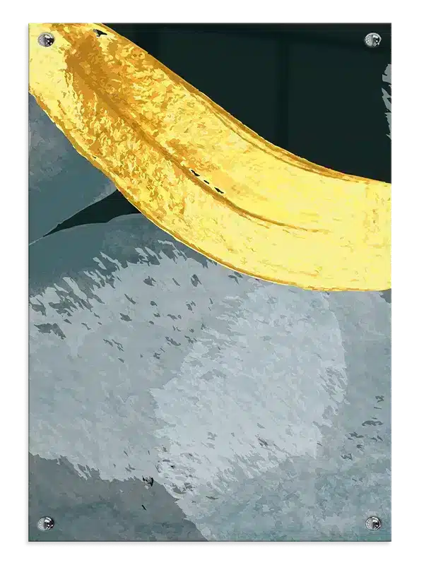 Vibrant Banana Contour Plakat