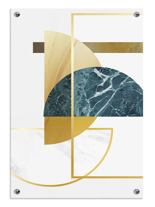 Marble Geometry Layers Plakat