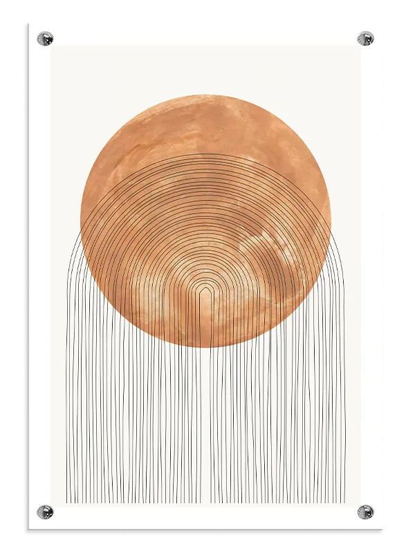 Amber Veil Circles Plakat