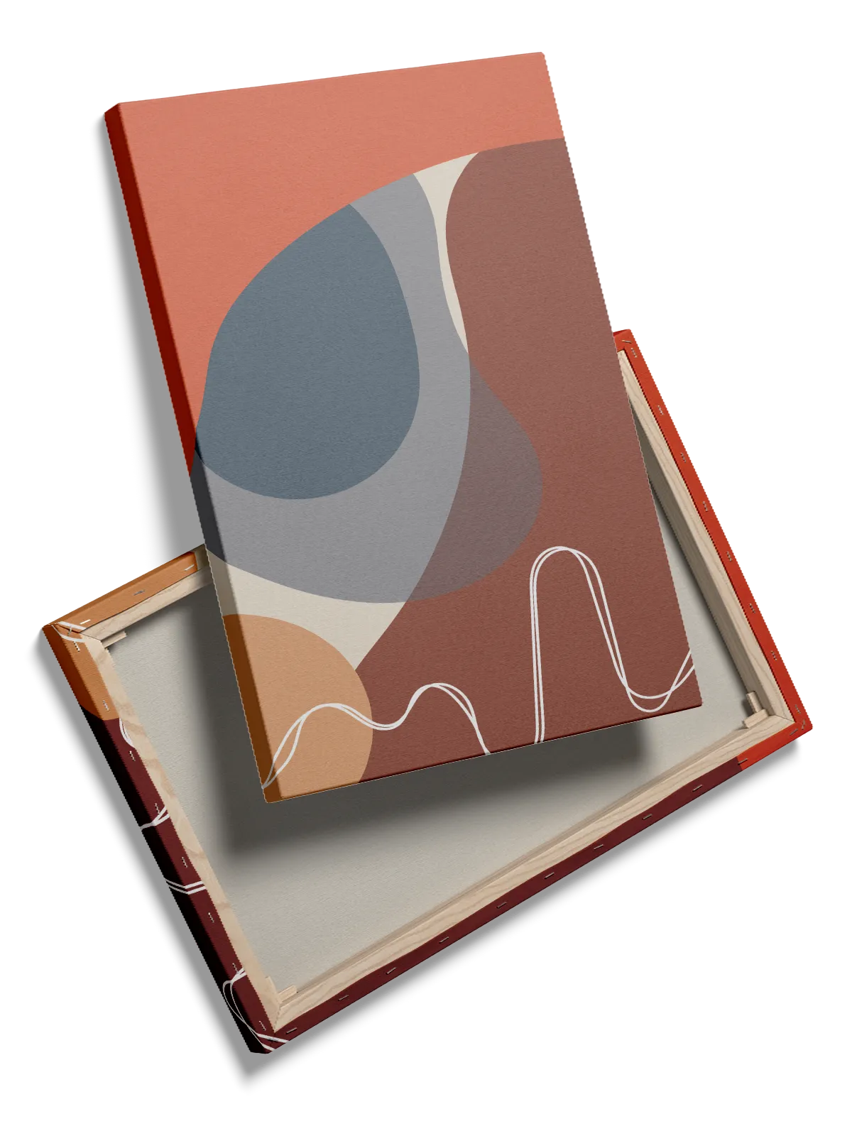 Curved Color Layers Plakat